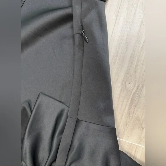 New York & Company Women's Black Blouse with Bow Accent - Picture 6 of 7